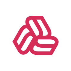 Colorful abstract logo design template. isolated on white background