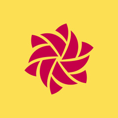 Colorful abstract logo design template. isolated on white background