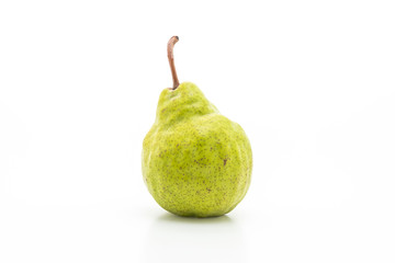 fresh pear on white background