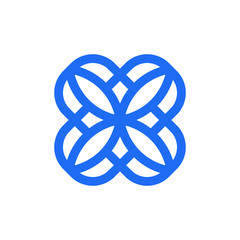 Colorful abstract logo design template. isolated on white background