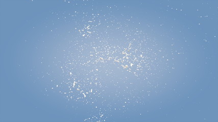 Milk splash isolate on blue background