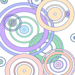 Rings of pastel color 