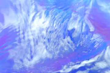 blue sky with clouds and sun