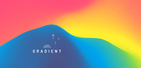 Abstract blurred background. Modern screen vector design for mobile app. Trendy gradients.