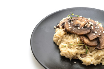 Risotto with mushroom and cheese