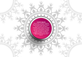 Modern business circle infographics template. Vector banner used for presentation. Abstract infographic with flat texture concept. Vector EPS10