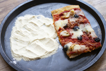 capricciosa pizza and white flour