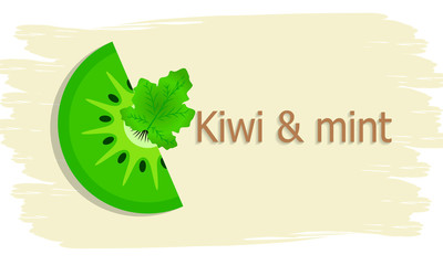 logo kiwi with mint