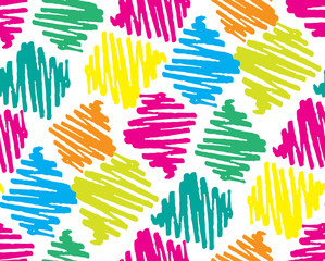Fototapeta premium Abstract color doodle pattern background