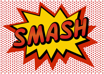 pop art comic speech bubbles vector , cartoon illustrations / sticker / pop wow smash pow	