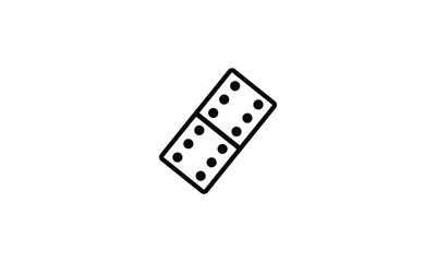Domino dice playing hazard sign competition symbol