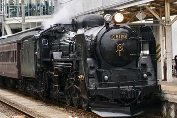 《C6120蒸気機関車》秋田県大仙市