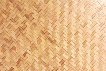 The pattern of bamboo basketry.