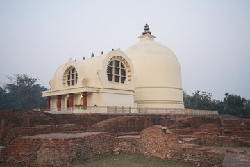 Fototapeta premium Nirvana place of of Buddha in Kushinagar, India