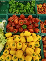 Colorful peppers On the plate to make Thai food39