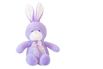 Little rabbit doll made from soft cloth