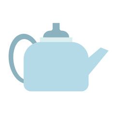Kettle flat illustration on white