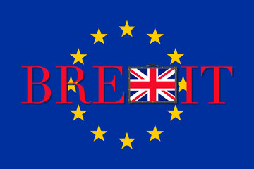 Brexit vector illustration isolated on white background