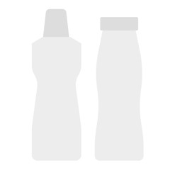 Cleaning tubes flat illustration on white