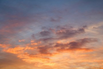Naklejka na ściany i meble Sunset Sky Clouds