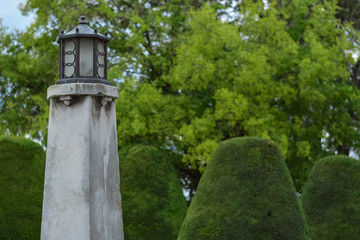 Fototapeta na wymiar Street lantern in the park