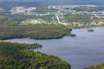 Fototapeta premium Aerial view of Nefoundland