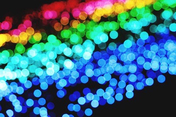 Blur rainbow lights background