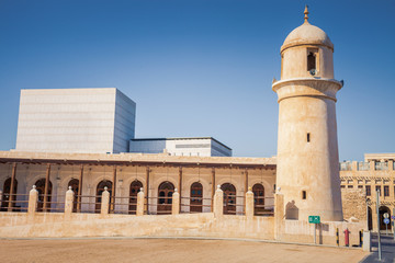 Fototapeta na wymiar Souq Waqif Mosque in Doha