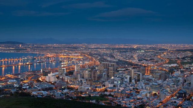 Cape Town, South Africa  Time Lapse