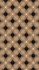 Ornate geometric pattern and abstract multicolored background