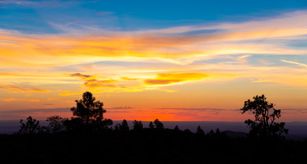 Obraz na płótnie Canvas Scenic sunrise near Flagstaff in Arizona, USA