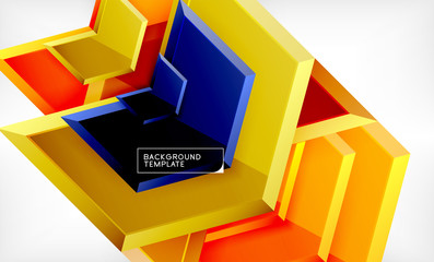 Abstract glossy techno arrows background