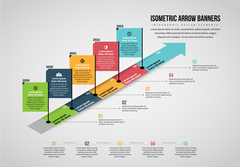Four Quarters Isometric Infographic