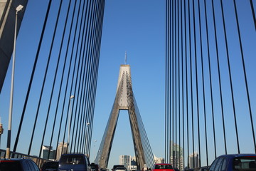 Fototapeta na wymiar Anzac Bridge Sydney