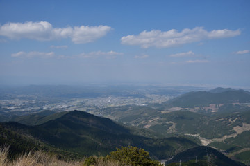 Fototapeta premium 鰐塚山上空