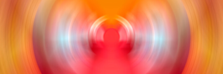 Abstract Background Of colorful Spin Circle Radial Motion Blur.