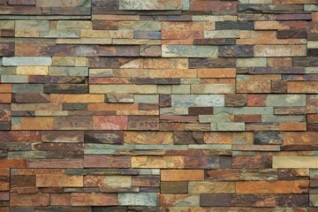 Modern vintage stone wall background texture, Huahin  Thailand.