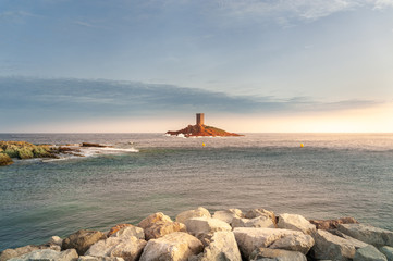 Coastal landscape at Cape Dramont near Saint-Raphael