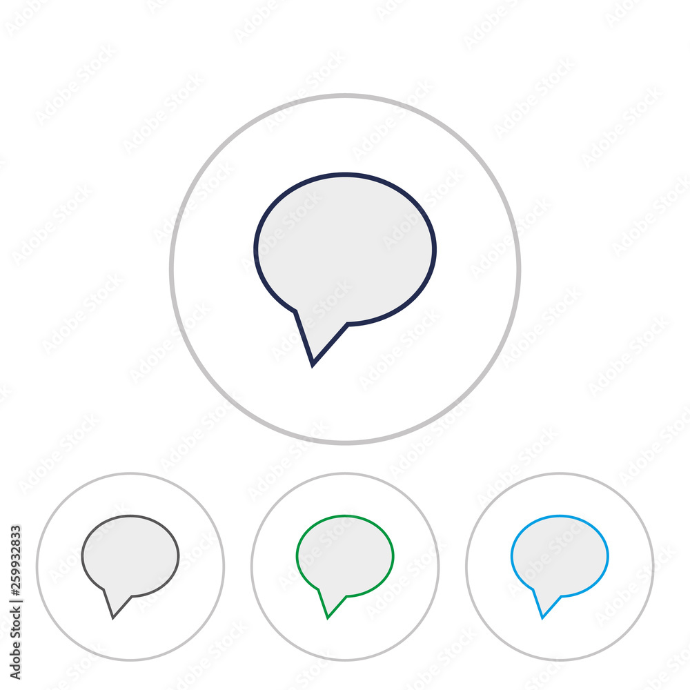 Poster support speech bubble icon, vector.. contact us speech supporn bubble sign.