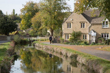 River at Lower Slaughter; Cotswold Village; Cheltenham