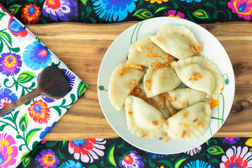 Dumplings, a traditional dish from Eastern Europe