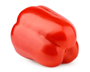 sweet pepper, paprika, isolated on white background, clipping path, full depth of field