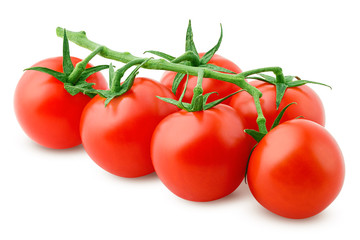 tomato cherry isolated on white background, clipping path, full depth of field
