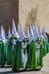 Procession of Holy Week on Good Thursday morning in Zamora