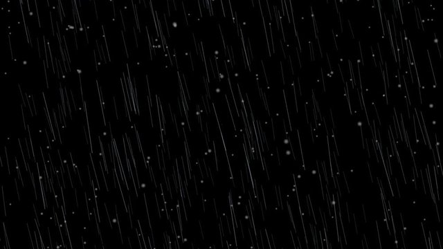 Snow and rain effect on dark space