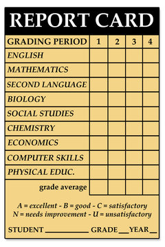 High school report card