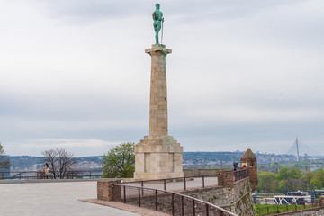 Monument "Winner" at Kalemegdan in Belgrade
