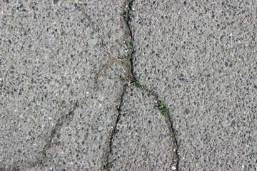 Asphalt cracks fracture surface texture