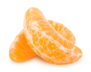 mandarin, tangerine, isolated on white background, clipping path, full depth of field