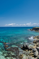 Fototapeta na wymiar Scenic view of Caribbean Ocean at Punta Sur, Isla Mujeres